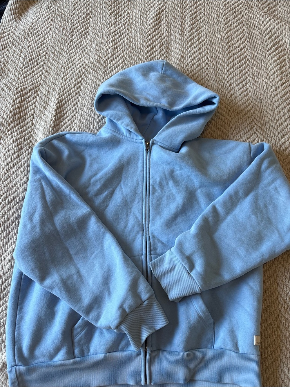 Vuori Light Blue Full-Zip Hoodie